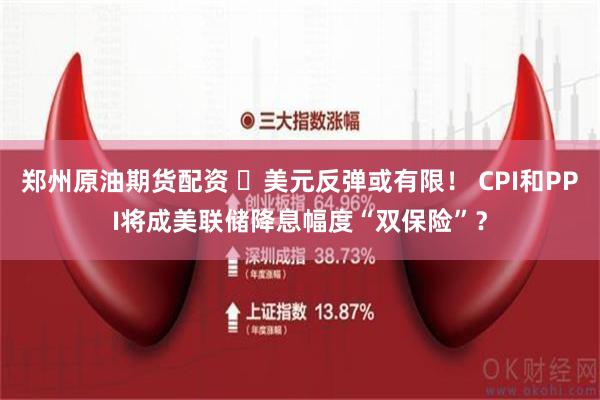 郑州原油期货配资 ​美元反弹或有限！ CPI和PPI将成美联储降息幅度“双保险”？