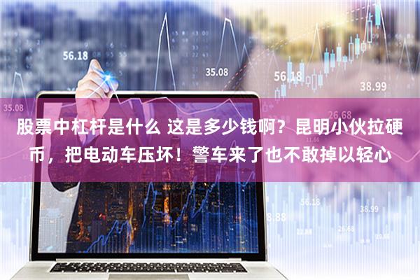 股票中杠杆是什么 这是多少钱啊？昆明小伙拉硬币，把电动车压坏！警车来了也不敢掉以轻心