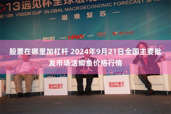 股票在哪里加杠杆 2024年9月21日全国主要批发市场活鲫鱼价格行情