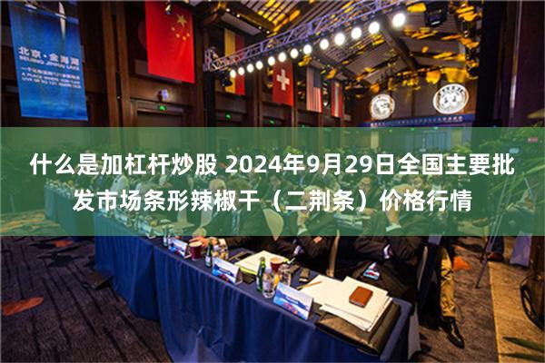 什么是加杠杆炒股 2024年9月29日全国主要批发市场条形辣椒干（二荆条）价格行情