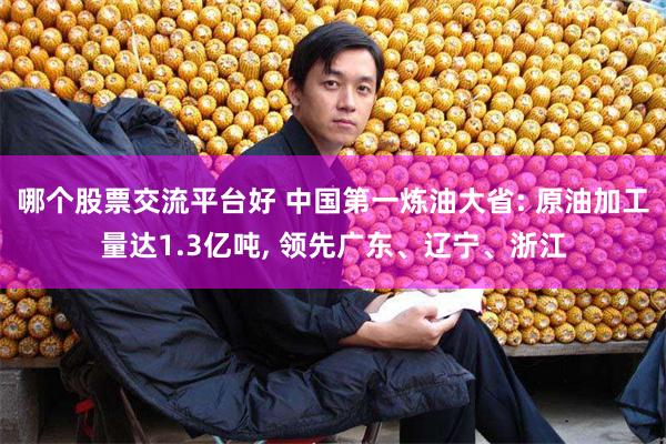 哪个股票交流平台好 中国第一炼油大省: 原油加工量达1.3亿吨, 领先广东、辽宁、浙江