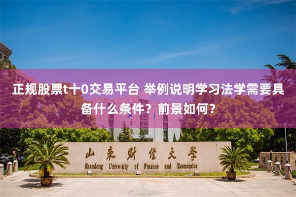 正规股票t十0交易平台 举例说明学习法学需要具备什么条件？前景如何？
