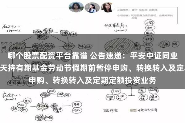 哪个股票配资平台靠谱 公告速递：平安中证同业存单AAA指数7天持有期基金劳动节假期前暂停申购、转换转入及定期定额投资业务