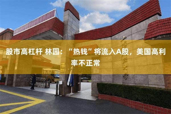 股市高杠杆 林园：“热钱”将流入A股，美国高利率不正常