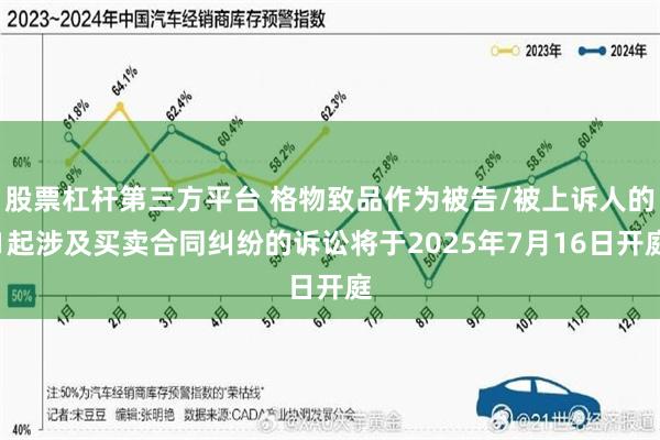 股票杠杆第三方平台 格物致品作为被告/被上诉人的1起涉及买卖合同纠纷的诉讼将于2025年7月16日开庭