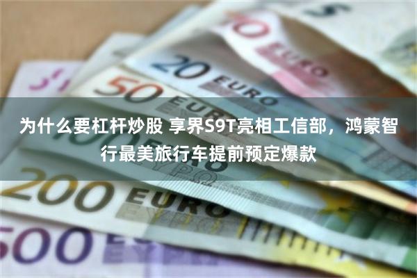 为什么要杠杆炒股 享界S9T亮相工信部，鸿蒙智行最美旅行车提前预定爆款
