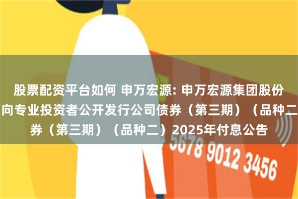 股票配资平台如何 申万宏源: 申万宏源集团股份有限公司2021年面向专业投资者公开发行公司债券(第三期)(品种二)2025年付息公告