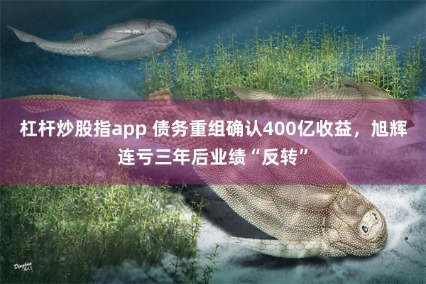杠杆炒股指app 债务重组确认400亿收益，旭辉连亏三年后业绩“反转”